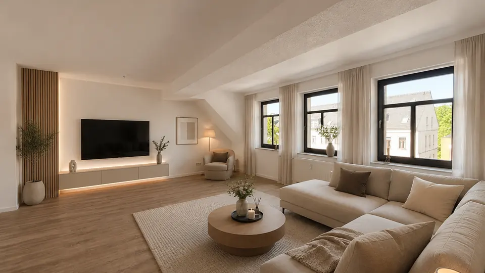 Apartment, 3 Rooms, approx. 77 m² in Chemnitz (Schloßchemnitz)