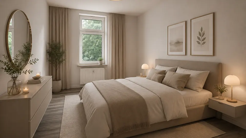 Helle 2-Raum-Wohnung mit Tageslichtbad, Einbauküche und Gemeinschaftsgarten
