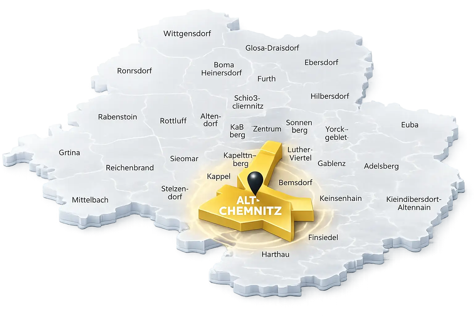 Map of Chemnitz, Altchemnitz