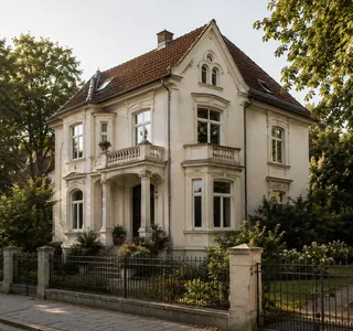 Freistehendes Einfamilienhaus mit Vorgarten